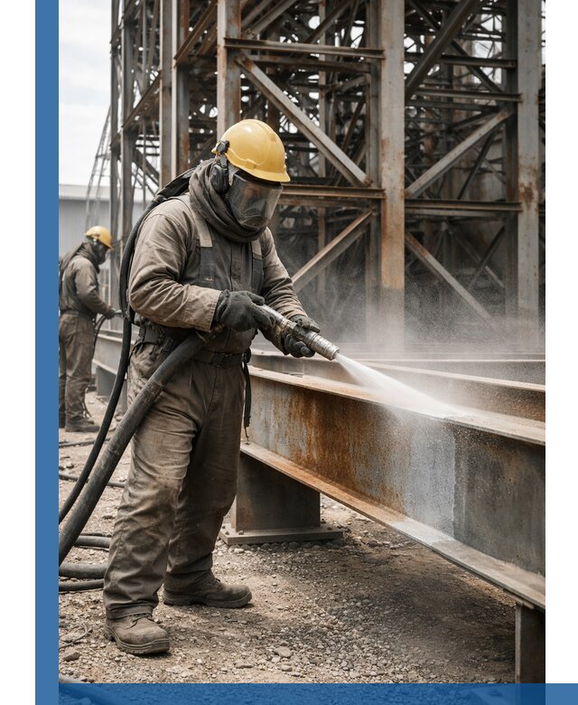 Пескоструйная очистка металлоконструкций в Сегеже промышленная