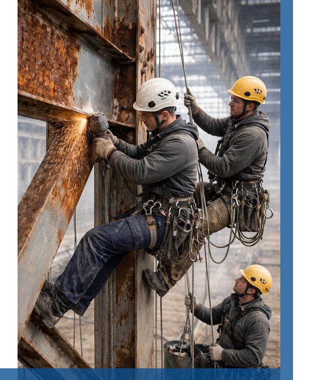 Зачистка металла от ржавчины в Сегеже от 364 р. | ВЫСОТНИК-Сгж