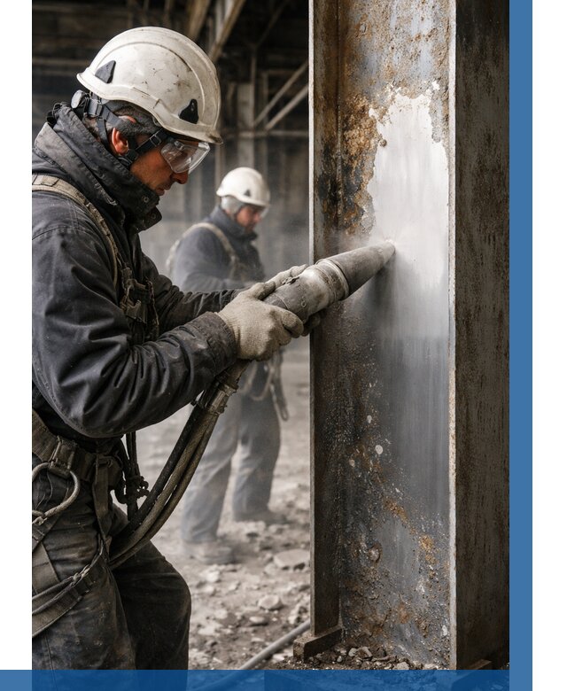 Удаление старой краски с металла в Сегеже от 468 р. | ВЫСОТНИК-Сгж