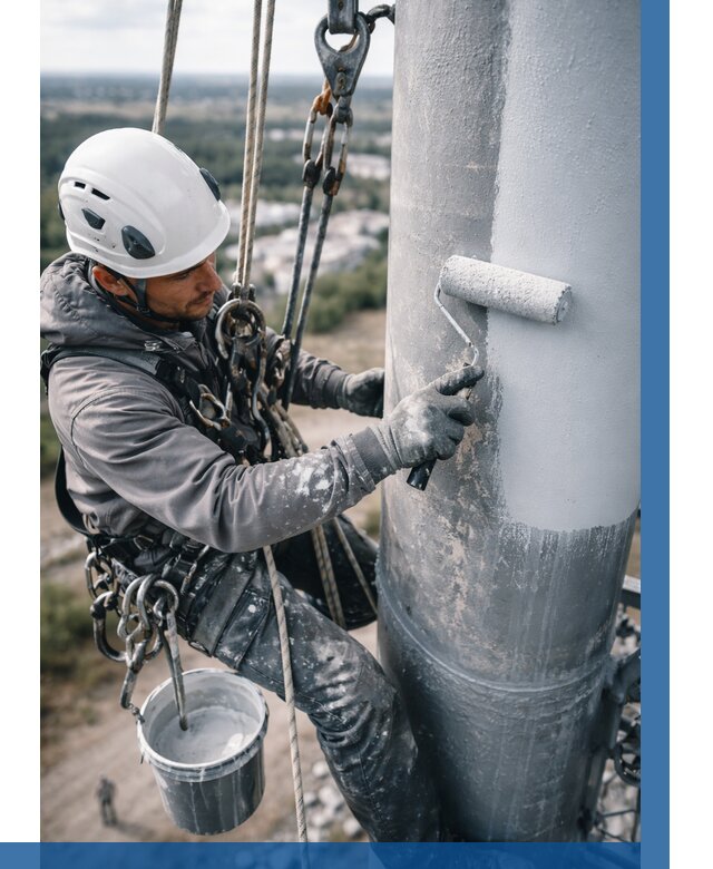Покраска мачт связи под ключ в Сегеже от 884 р. | ВЫСОТНИК-Сгж