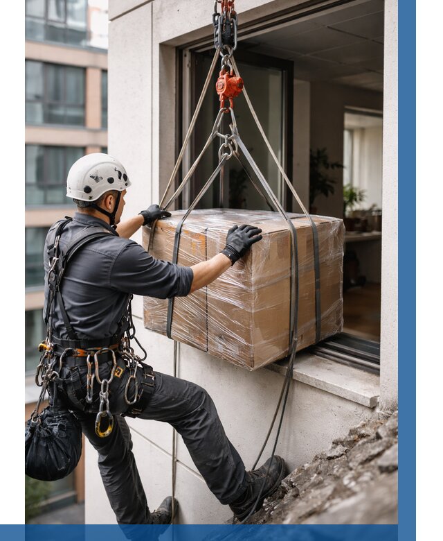 Подъем груза через окно в Сегеже от 4682 р. | ВЫСОТНИК-Сгж