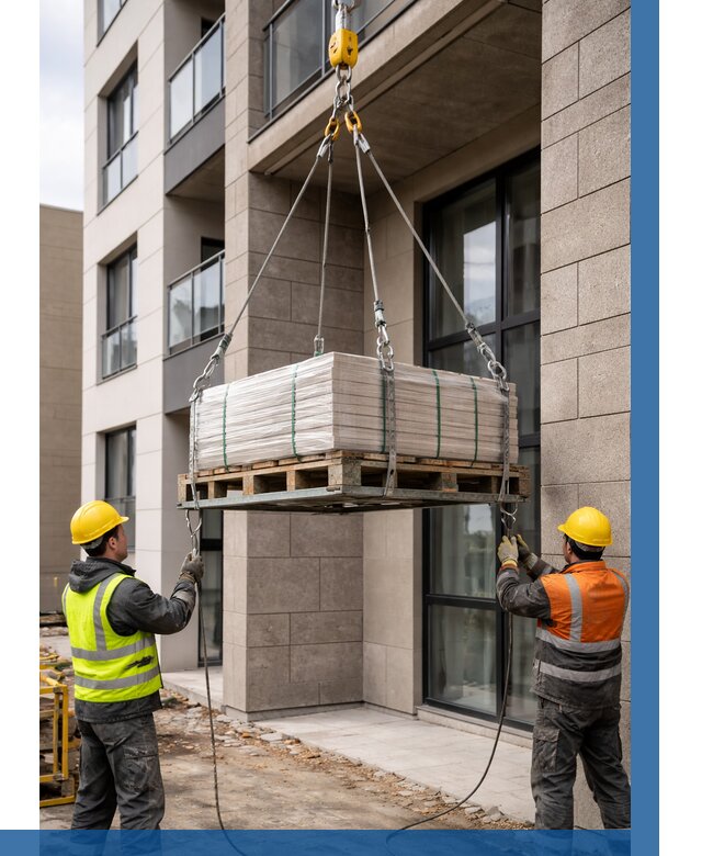 Подъем керамогранита на этаж в Сегеже от 3642 р. | ВЫСОТНИК-Сгж