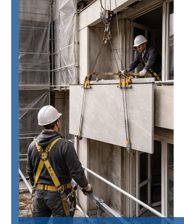 Подъем керамогранита на этаж в Сегеже грузчиками и техникой