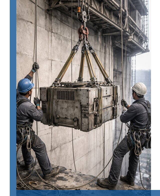 Такелажные работы на высоте, подъем и монтаж грузов в Сегеже