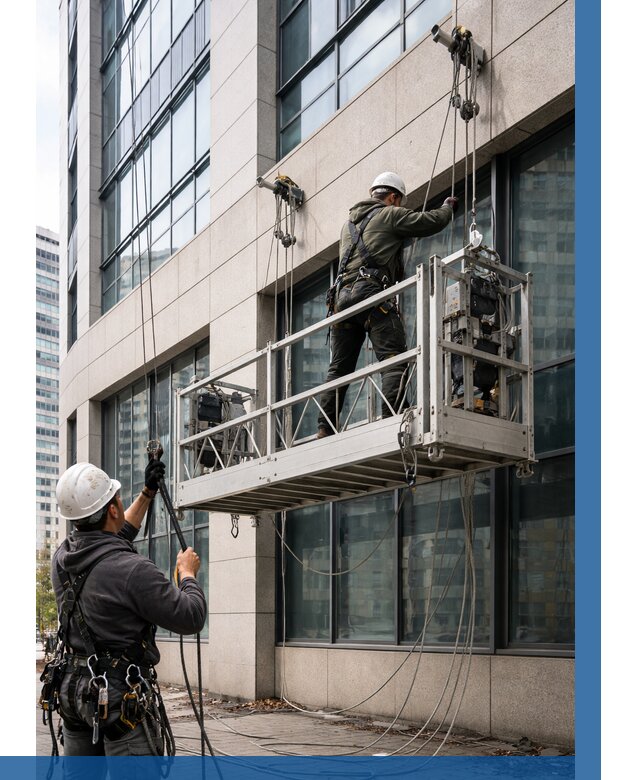 Монтаж и подъем фасадной люльки в Сегеже от 12486 р. | ВЫСОТНИК-Сгж