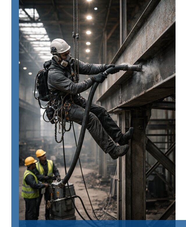 Обеспыливание конструкций в цехах промышленного производства в Сегеже