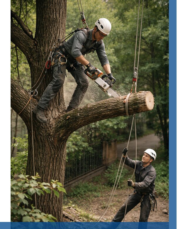 Спил деревьев альпинистами в Сегеже от 8324 р. | ВЫСОТНИК-Сгж