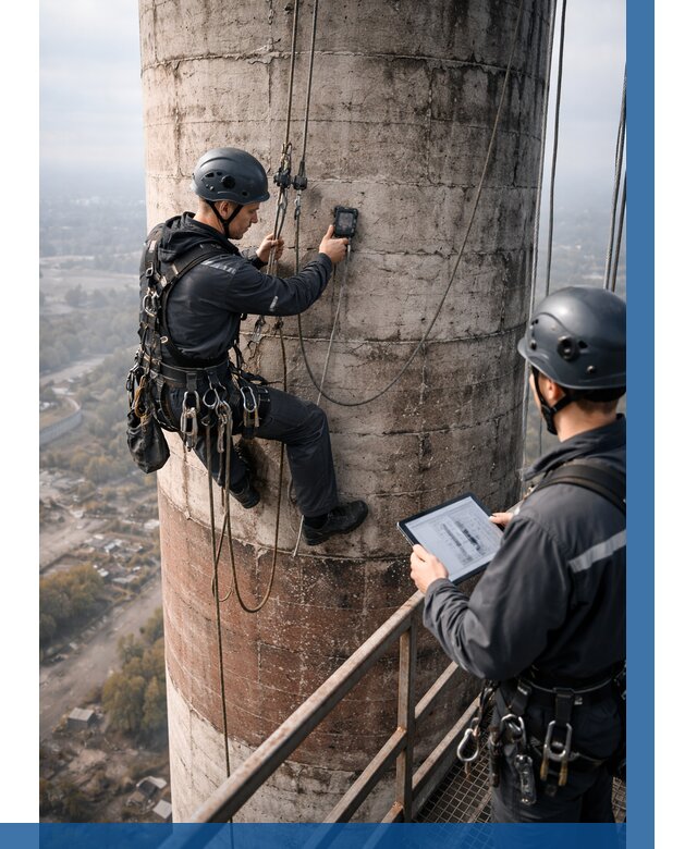 Обследование дымовой трубы в Сегеже от 8324 р. | ВЫСОТНИК-Сгж